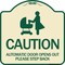 Signmission Caution Automatic Door Opens Out Please Step Back Heavy-Gauge Alum Sign, 18" x 18", TG-1818-24287 A-DES-TG-1818-24287 - alternate 1